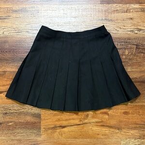 American Apparel Black Pleated Skirt